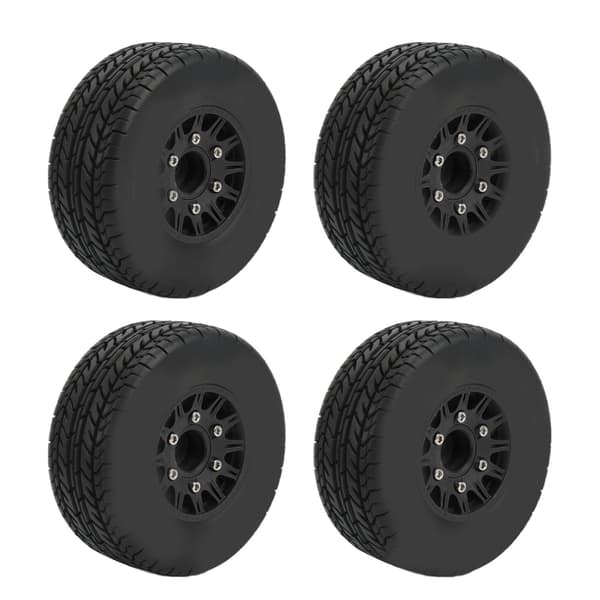 1/10 RC Short Course Truck Dæk Stærk Affjedring Hjul med Hex Adapter til ARRMA Sort