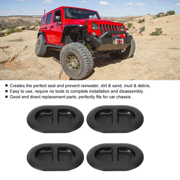 Vanntette gummipropper Bilchassis-tilbehør for Jeep Wrangler JK 2007 2017