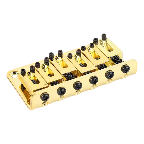 6-strängad gitarrstallbyte Zinklegering Elgitarr Sadelstall Musikinstrument Tillbehör Guld