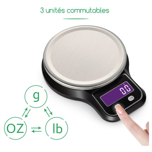 Elektroniske vægte Husholdningskøkken Elektroniske vægte Bærbare gramvægte (3 kg/0,1 g)