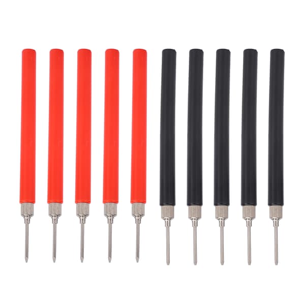 Rød Svart Testprobe Pin DIY Skrueforbindelse Universal Multimeter Testledning Nålkrets