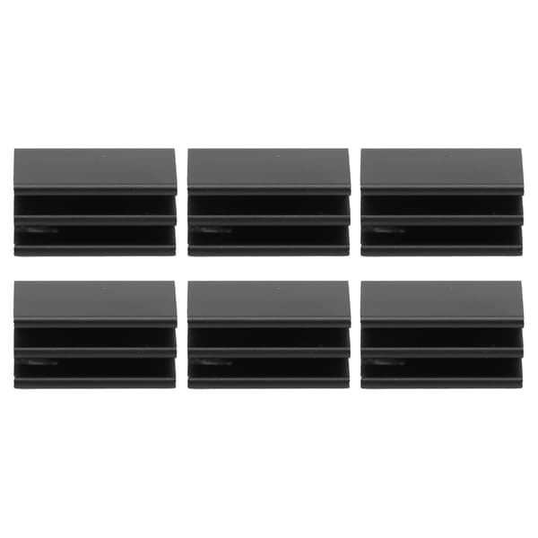 20 stk. Aluminium Køleplade CPU Køler Radiator Industriel Komponent Q8.5x8x16 Sort