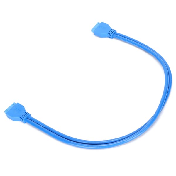 USB 3.0 20 Pin Han til Han Forlængerkabel 50cm Kompatibel USB 2.0 1.1