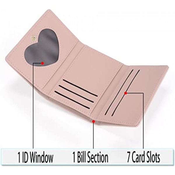 Kawaii Pung Til Piger Sød Svin Kvinder Pung Kort Bill Holder Organizer, Pig Pink A916-773 Black