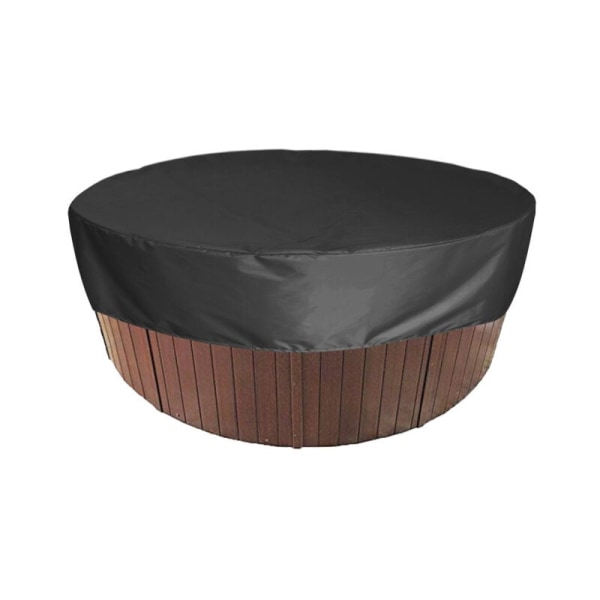 Pyöreä cover Cover (musta 210D 160x90cm)，sisä- ja ulkokalusteiden suojaamiseen
