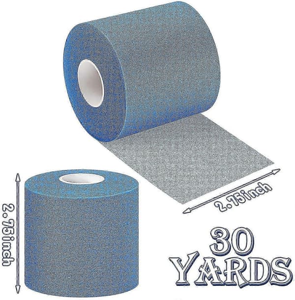 3 stk. Atletisk Forbindingstape til Sport, Forbindingstape 7 cm x 27 meter blue