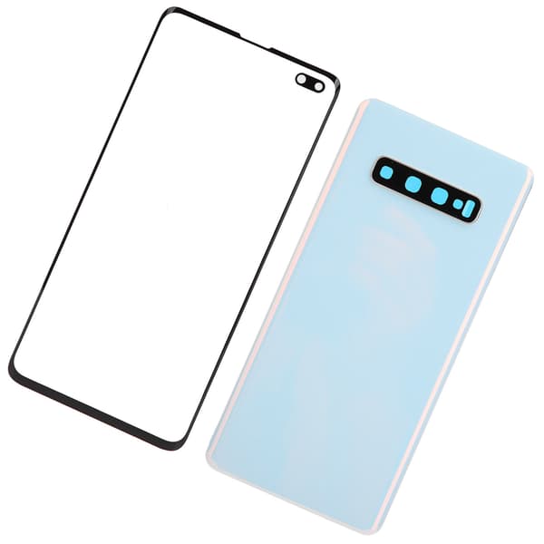 Samsung S10 Plus Bakglassdeksel Ytre Panel Erstatning Hvit