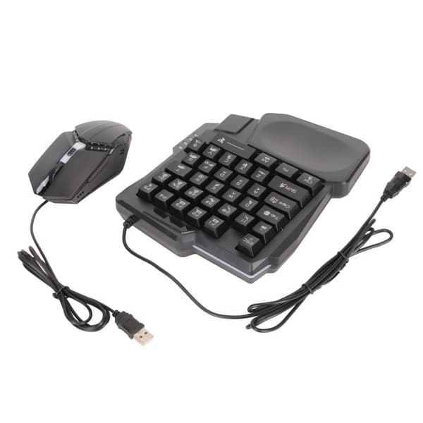 Halv Hånds Gaming Tastatur Mus Combo Kablet Konverter til Android Harmony iOS 10.0 13.3
