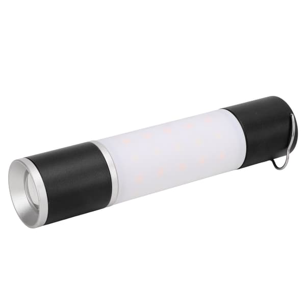USB Genopladelig Multifunktionel Camping Lommelygte 6 Lysindstillinger Udendørs Natlys Sort