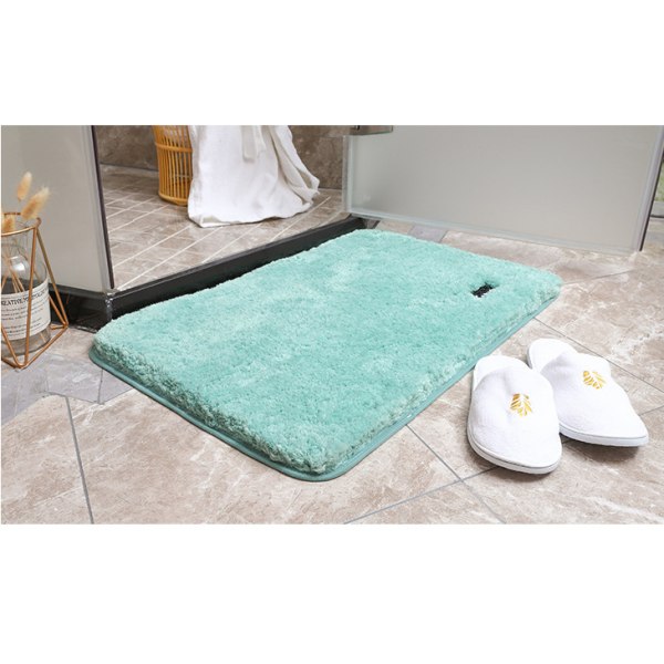 Tjocka golvmattor, absorberande hushållsmattor för badrum, halkfria mattor (Brun-lila tjocklek 3cm, 50cm×80cm),