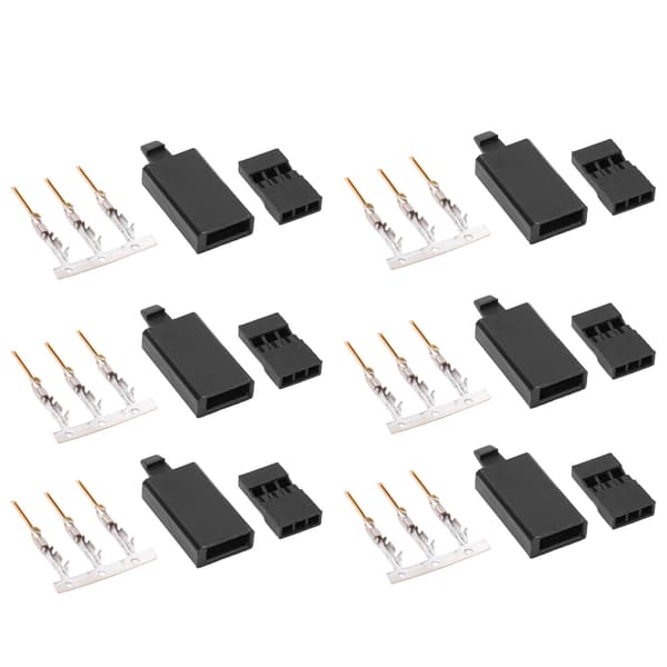 100 Sett RC Servo Koblingssett 3 Pin JST Hus Header 11.041 Krok For Modellfly