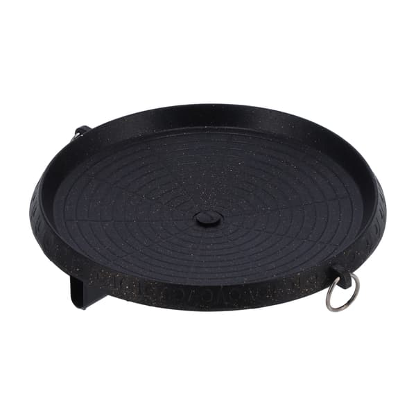 Multifunksjonell bærbar non-stick rund BBQ-bakeplate for hjem, restaurant, utendørs