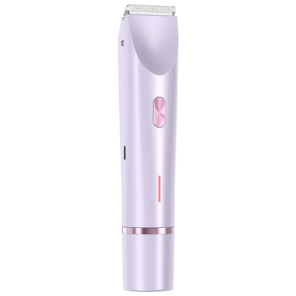 Kvinders Epilator Våd Tør Smertefri Barbermaskine til Krop Bikiniområde Purple