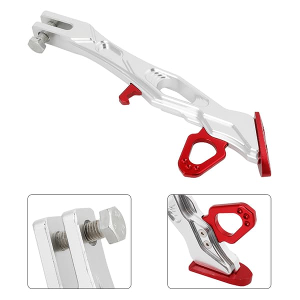 Motorcykel Aluminiumlegering Sidostöd Stativ Ram Parkeringsfötter Stöd B05026 (Röd)