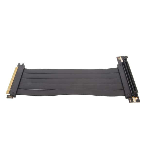 PCIe 4.0 X16 Riser Kabel 90 Graders GPU Forlænger til RTX 4090 Høj Hastighed Fleksibel 40cm 15.7in Sort