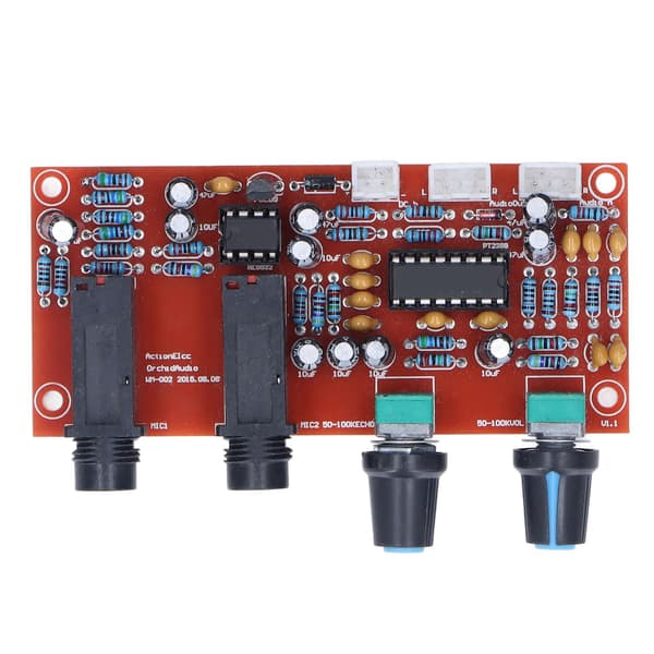 PT2399 Digital Mikrofonforsterker Modul Karaoke Lyd Romklangsbrett DC 12V til 24V
