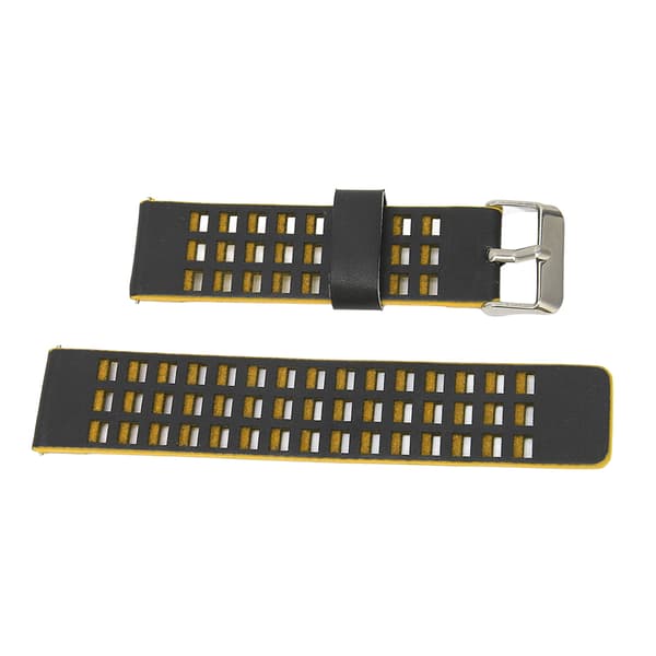 Realme Watch 2 22mm Læder Udskiftningsrem Sort Gul