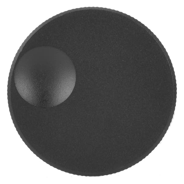 32x13mm Sort Frostet Solid Aluminium Volumkontrollknapp for 6mm Potensiometer