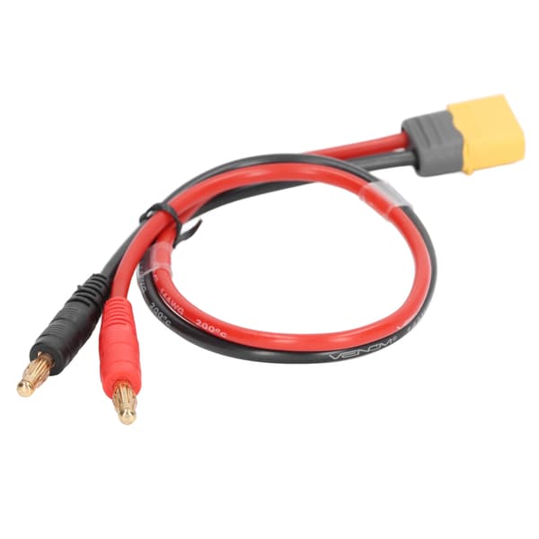 XT60 til 4.0 Bananplugg Ladekabelkontakt 14AWG ledning for RC Bil Fly