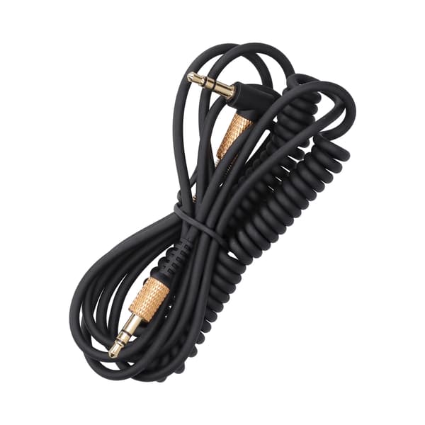 Mann til Mann AUX Spiral Hodetelefonkabel 3.5mm Lyd Fjær Erstatningsledning