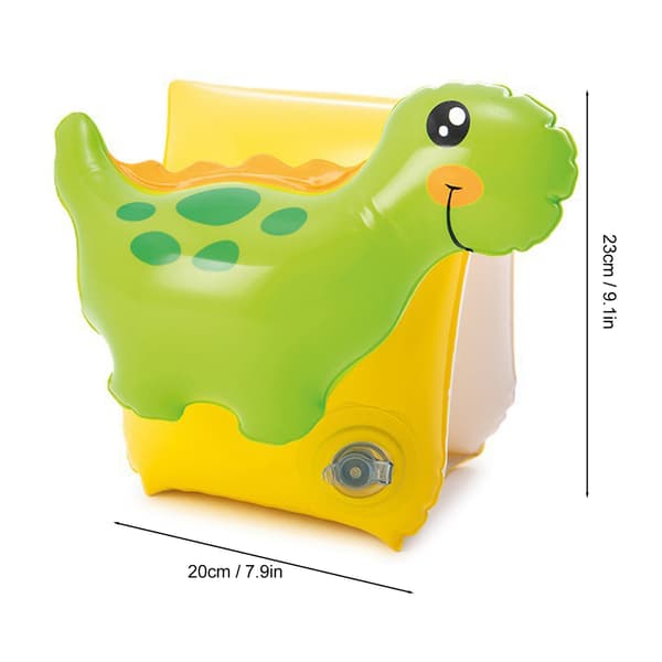 2 stk. Dinosaurform Oppblåsbare Armringer for Babysvømmetrening