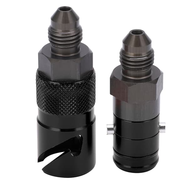 Bromsledning Snabbkoppling Adapter Aluminiumlegering Montering för Oljebränslevätskeslang Svart
