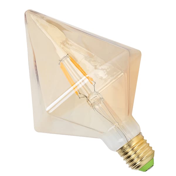 LED Filament Lyspære Retro Pyramideform 4W E27 Varmt Lys Hjemmebelysning