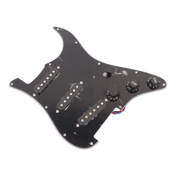 Elgitarr Pickup Single Coil Klart Ljud 11 Hål Förkopplad Pickup Ersättning Svart