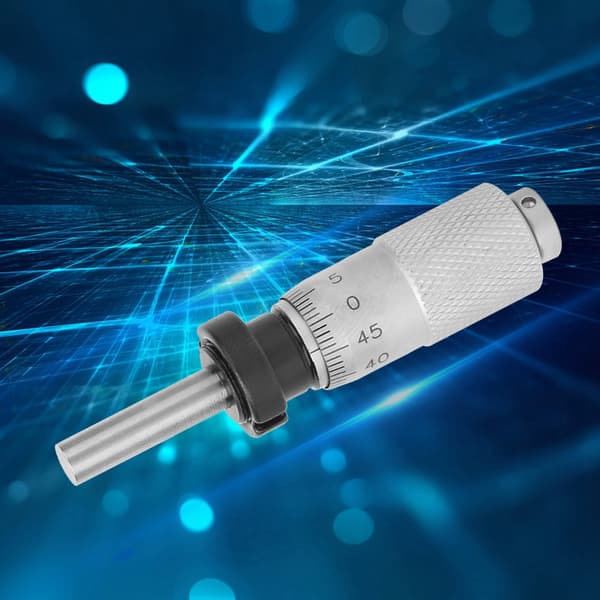 0-13mm Mikrometer Flat Kulehode Finjustering for Nøyaktighetsinstrumenter Flat Hode med Mutter