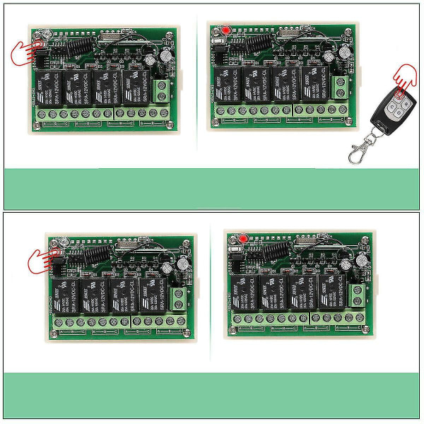 relä Trådlös Rf Fjärrkontroll Switch & Transmitter