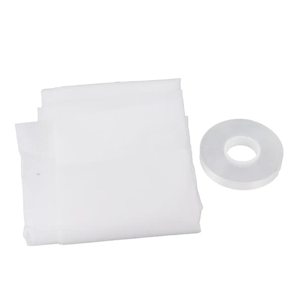 Luftventilfilterkit Bomull Elektrostatisk Dammskyddsventilfilter med Installationstejp för Värmeintagsregister och Galler