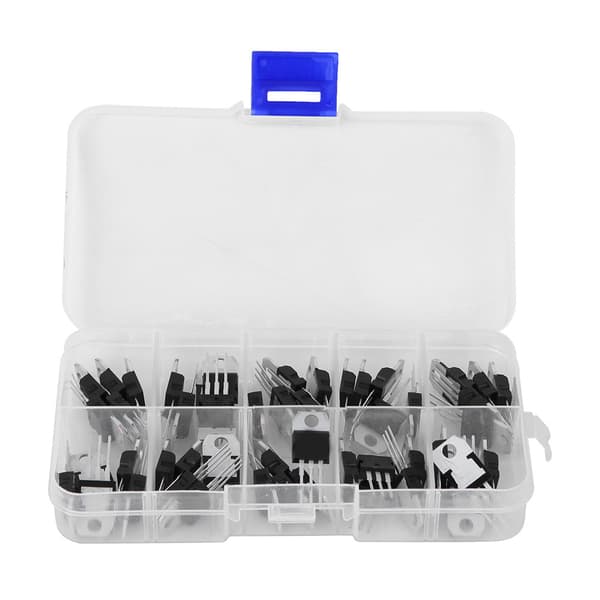 50 stk. spændingsregulator transistor kit elektronisk komponent industriel elektrisk dele
