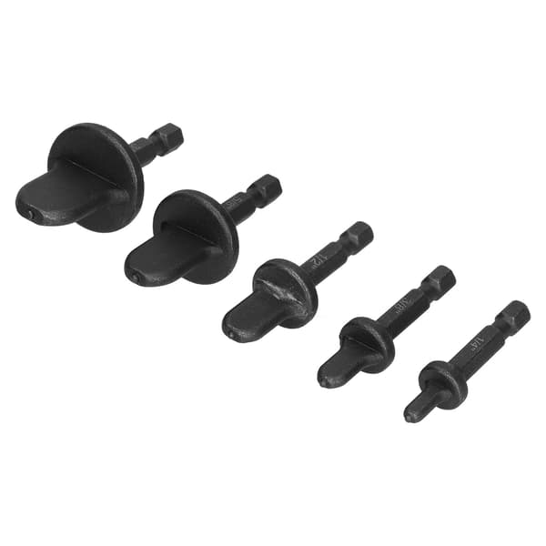 5 stk. Swagging Tool Drill Bit Metall Hex Shank Klimaanlegg Rør Flaring Pipe Expander Sett Kit