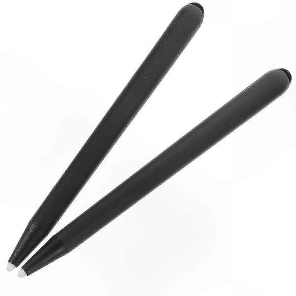 2-pack Stylus Pens for Capacitive Touchscreens Infrared Whiteboard Comfortable Pointer Tool Black Black 16.00X1.50X1.50CM