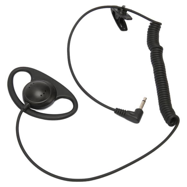 D Formet Enkelt Side Øretelefon 3.5mm Ørekrog Spiraldesign til Mobiltelefoner MP3 MP4