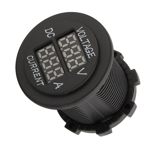 12V 24V DC Dobbelt LED Digital Voltmeter Amperemeter til Bil Motorcykel