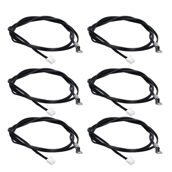 10 stk. NTC Termistor Probe Temperatur Sensor Rund Lug Koldpresset Terminal Konnektor 1m 15K B3950