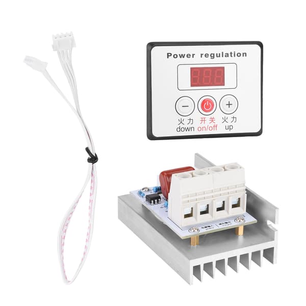 10000W SCR Digital Spenningsregulator Hastighetskontroll Dimmer Termostat AC 220V