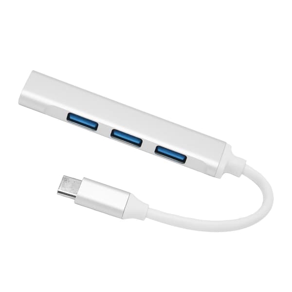 4 i 1 USB C Hub-adapter med 4 porter OTG Multifunksjonell dokkingstasjon-splitter
