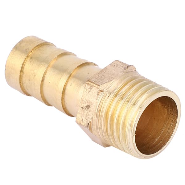 5 stk. G1/4 Hanngevind Barb Kobling Messing Rørfitting 10mm Gass Væskeledd