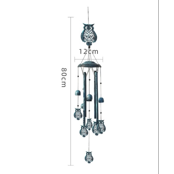 Wind Chimes Smidesjärn Animal Metal Wind Chimes Retro trädgårdsdekoration (Cupid Wind Chimes)