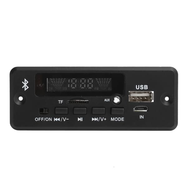 02CABT Universelt WAV-dekodningsmodul MP3-dekoderkort med Bluetooth-opkald Sort