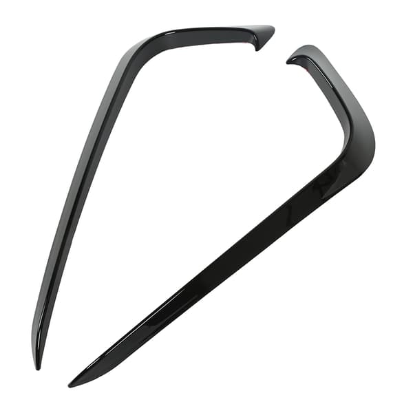 2 stk. Front Tåkelys Rammer Støtfanger Spoiler Trim Blank Svart Deksel Splitter Diffuser for B7 Sedan 2011 2015