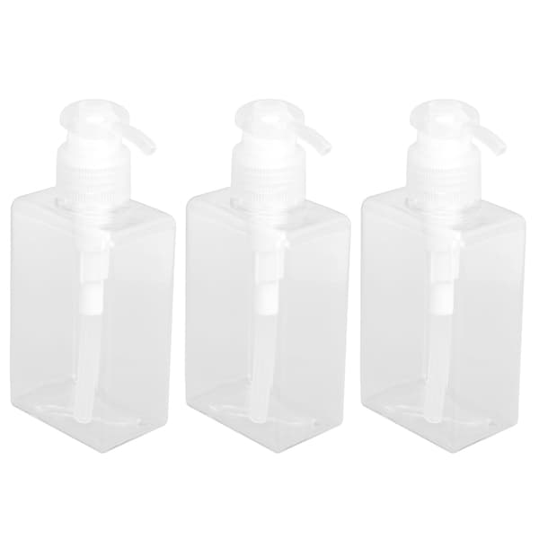 3 st 150 ml plastpumpflaskor tomma handtvålsdispensrar för kök badrum
