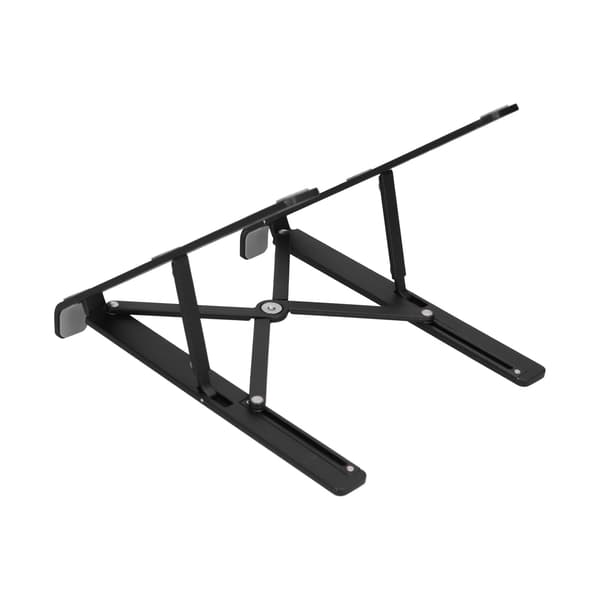 Bord Laptop Stativ Sammenleggbart Aluminium Legering Datamaskin Stativ Bærbart Laptop Riser Kjølestativ Svart