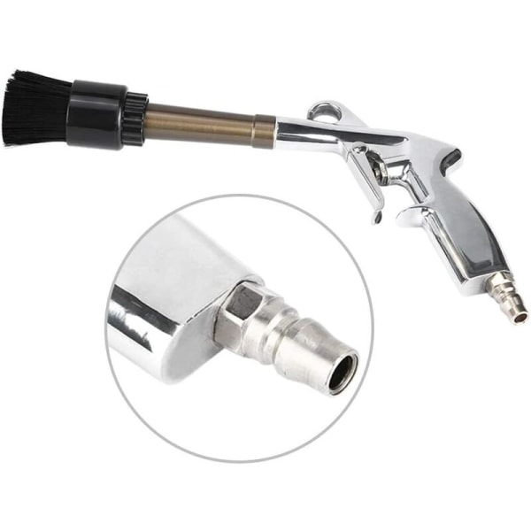 Högtrycksrengöringspistol för bil Pneumatisk rengöringspistol (borstetyp av legerat horn) lämplig för utomhusbruk, bil