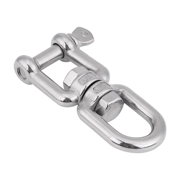 Kraftig 304 rustfrit stål drejelig ring snap rullende sjækel 10mm