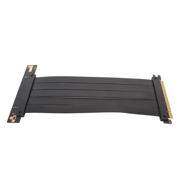 PCIe 4.0 X16 Riser Kabel Høj Hastighed Fleksibel GPU Forlænger 90 Grader til RTX 4090 Sort 30cm 11.8in