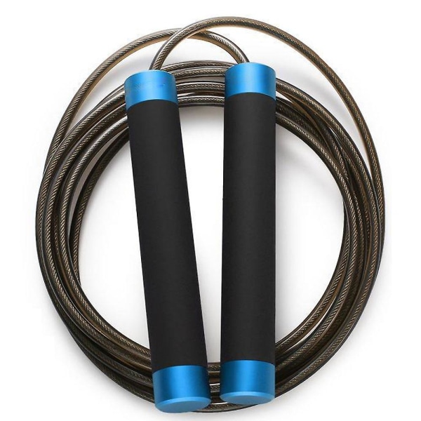 Speed Jump Rope, - För Crossfit, Gym & Home Fitness Workouts & More Blue 4.0Mm  Steel Wire Rope