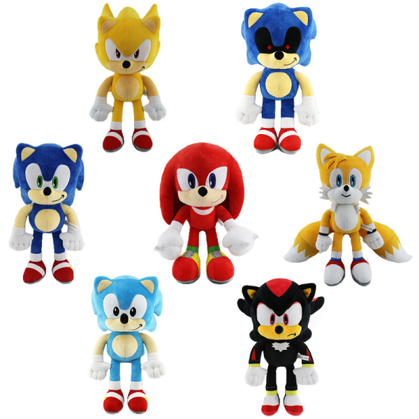 Super Hedgehog pehmolelu sarjakuva anime nukke pehmeä-Super Sonic/30CM Super Sonic 30cm